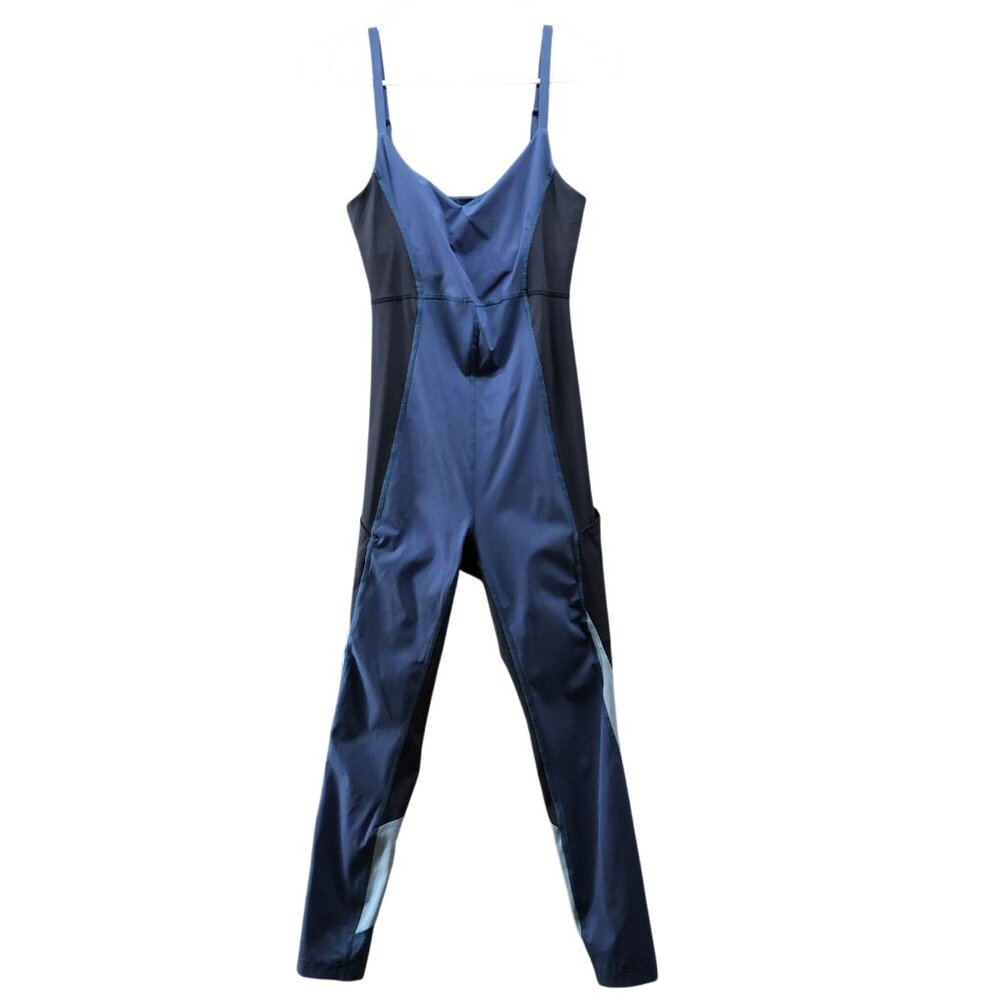 Women's Navy Colorblock Jumpsuit